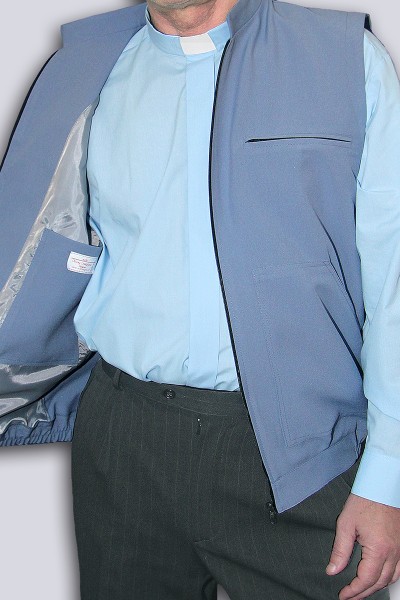 Chaleco gris BZ2 - gabardina (sin forro)