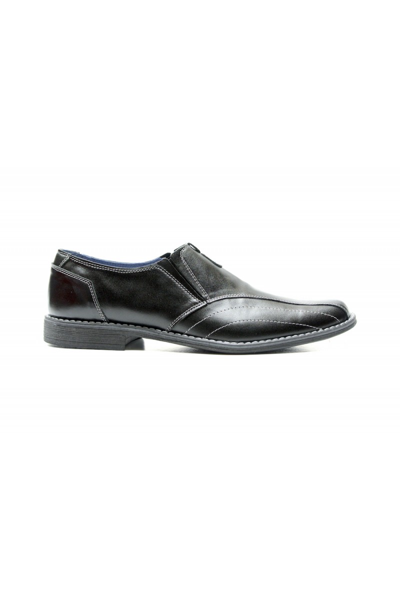 ZAPATOS 24 HORAS HOMBRE COLOR NEGRO SIN CORDONES - MADE IN SPAIN