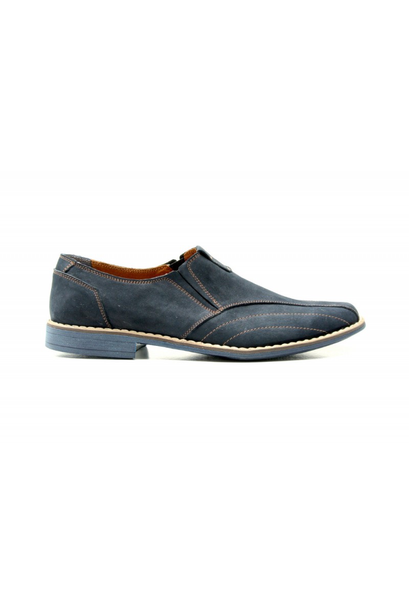 Zapatos sin cordones de ante azul marino - Calzado - Calzado sin cirre  (slip-on)
