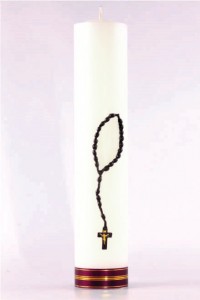 Vela de altar - rosario [O-18]