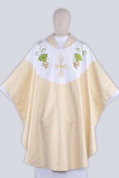 Casulla solemne oro-blanca...