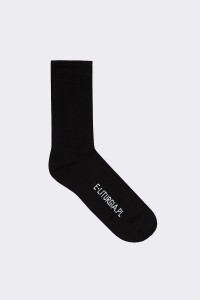 Negro de algodón calcetines...