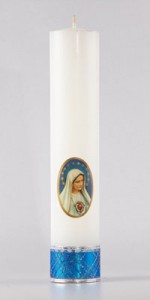 Velas marianas de altar - Cirios - IndumentariaLiturgica.es